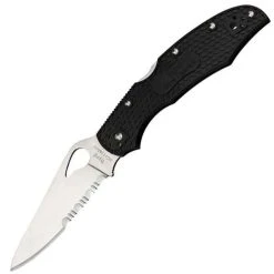 Byrd Knives Byrd Cara Cara 2 BY03PSBK2, Black FRN Handle, Flat Ground Combo Edge