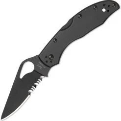 Byrd Knives Meadowlark 2 Black Blade BY04BKPS2, 2.99 In. 8CR13MOV Black Combo Edge