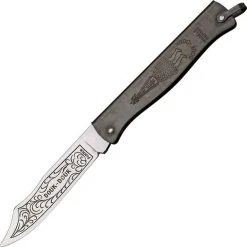 Douk-Douk Folder, Carbon Steel, Ferro-Blackened Folded Steel Handle