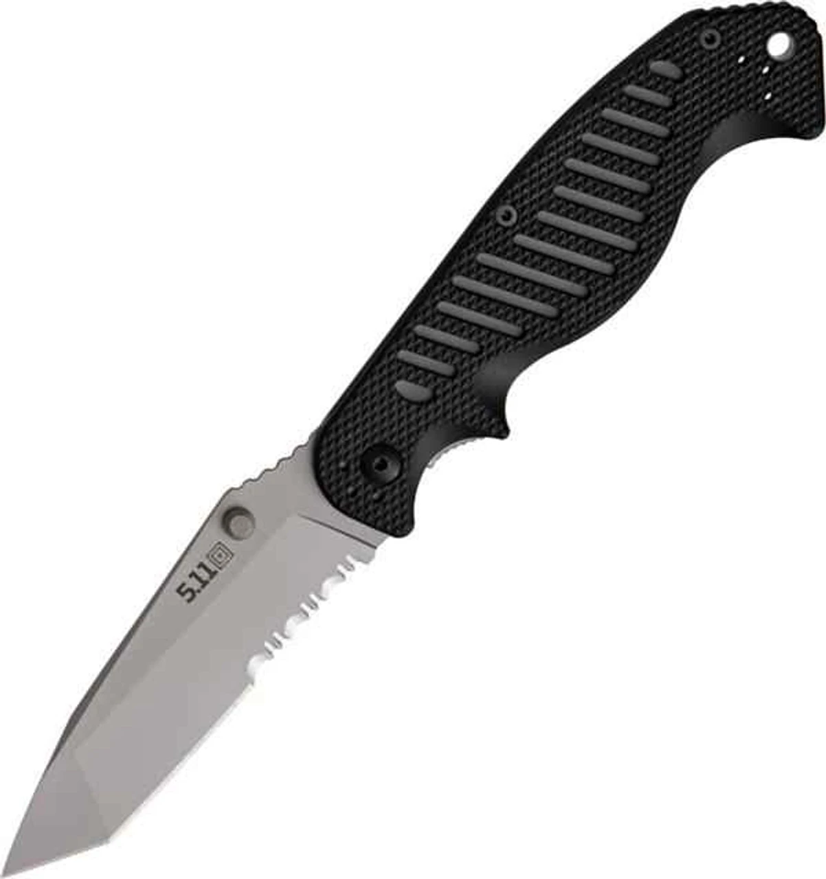 5.11 Tactical 51078 CS1 Tanto, 3.75" AUS-8 Combo Blade, Black FRN Handle 1 5.11 Tactical 51078 CS1 Tanto, 3.75" AUS-8 Combo Blade, Black FRN Handle