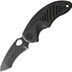 5.11 Tactical 51089 BTC Recurve Tanto, 3.25" AUS-8 Serrated Blade, Black FRN Handle