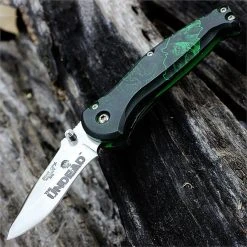 Bear Ops BC37002 The Undead Series, 2.5" 14C28N SS Plain Blade, Reaper Z Aluminum Handle