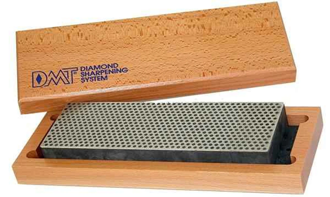 DMT Sharpeners DMT 8" Diamond Whetstone Sharpener, Extra-Coarse With Hardwood Box 1 DMT Sharpeners DMT 8" Diamond Whetstone Sharpener, Extra-Coarse With Hardwood Box