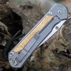 Chris Reeve Large Sebenza 31 Box Elder Inlay (3.61" S45VN) -L31-1108 -Boker Shop l31 1108.2 34937.1631629271