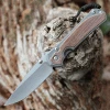 Chris Reeve Large Sebenza 31 - Natural Micarta (3.6" S45VN SW Drop Point) L31-1212