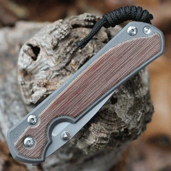 Chris Reeve Large Sebenza 31 - Natural Micarta (3.6" S45VN SW Drop Point) L31-1212 -Boker Shop l31 1212.3 39748.1635516737